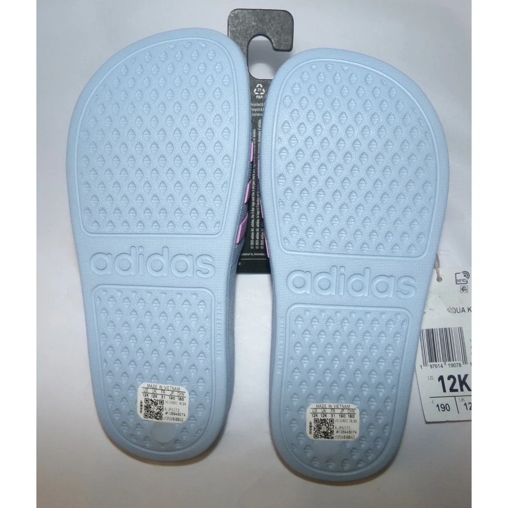 Adidas Kids Slides‎ SZ 12.0~PURPLE & PINK~NWT